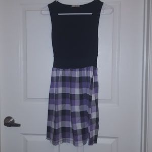 Black and purple dress